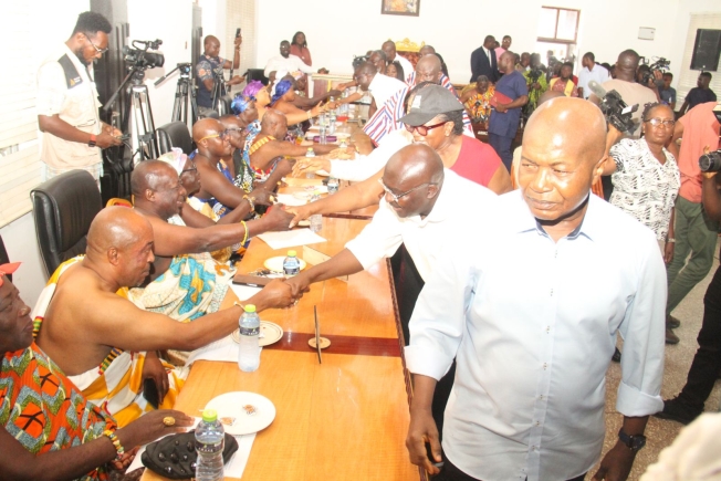 Ashanti Chiefs laud Vice President Bawumia during campaign visit
