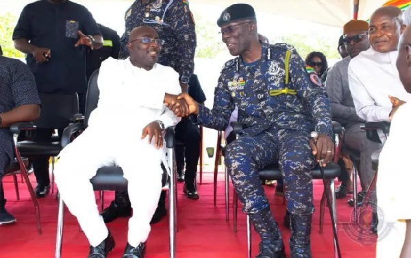 Vice President Dr. Mahamudu Bawumia (left) with IGP, Dr George Akufo-Dampare Vice President Dr. Mahamudu Bawumia (left) with IGP, Dr George Akufo-Dampare