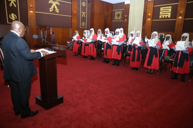 See the new Court of Appeal justices who swore the oath of secrecy on Tuesday at the Jubilee House