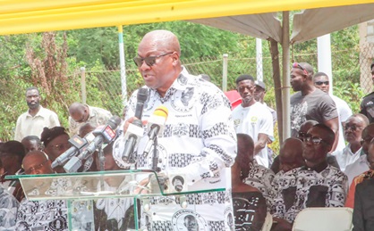 John Dramani Mahama (left), former President