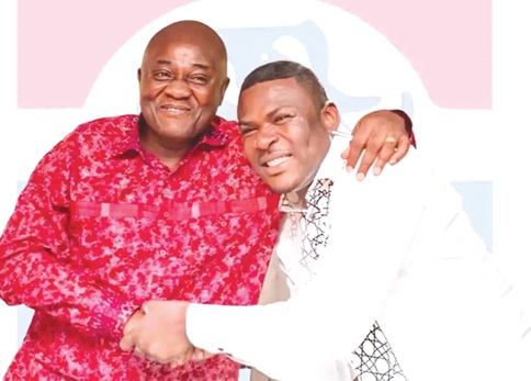 Dan Botwe (left) with Daniel Nana Addo-Kenneth, NPP MP aspirant for Okere