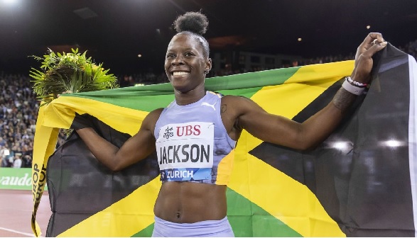 Shericka Jackson withdraws from women's 100m race at Paris 2024 Olympics Shericka Jackson withdraws from women's 100m race at Paris 2024 Olympics