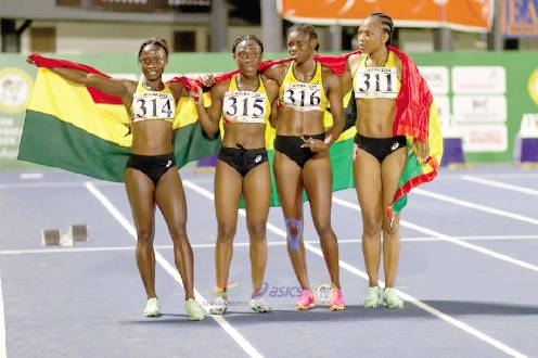 Ghana's female quartet will seek to make the Olympic 4x100m qualifying mark at the two-day championship Ghana's female quartet will seek to make the Olympic 4x100m qualifying mark at the two-day championship