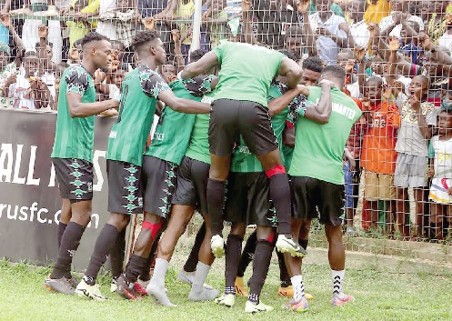 FC Samartex completed a successful league campaign with 1-0 home win to set the Samreboi township into an all-night celebration FC Samartex completed a successful league campaign with 1-0 home win to set the Samreboi township into an all-night celebration