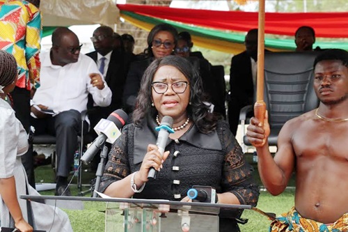 Justice Gertrude Sackey Torkornoo, the Chief Justice, delivering her address at the ceremony Justice Gertrude Sackey Torkornoo, the Chief Justice, delivering her address at the ceremony