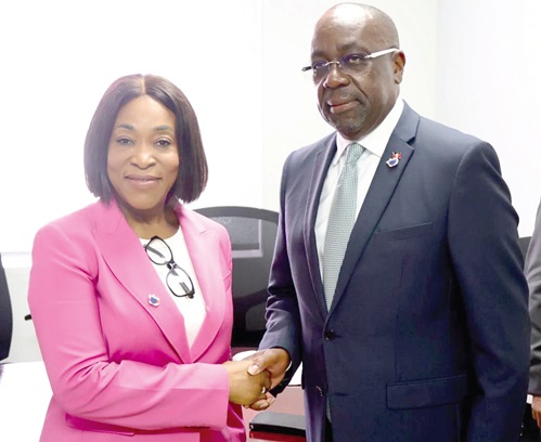 Shirley Ayorkor Botchwey (left), Minister of Foreign Affairs and Regional Integration, with Paul Chet Greene, Foreign Minister, Antigua and Barbuda Shirley Ayorkor Botchwey (left), Minister of Foreign Affairs and Regional Integration, with Paul Chet Greene, Foreign Minister, Antigua and Barbuda