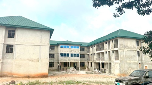 The hostel facility under construction