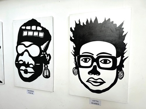Some art pieces on display Some art pieces on display