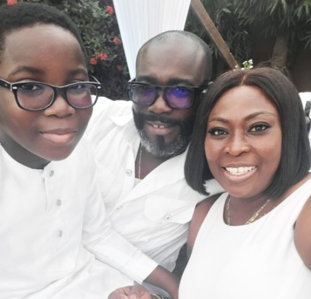 Mr  Boamah with his wife Akua and son, Baruch