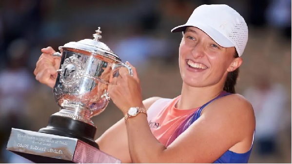 Iga Swiatek has lifted the French Open trophy in four of the past five years Iga Swiatek has lifted the French Open trophy in four of the past five years