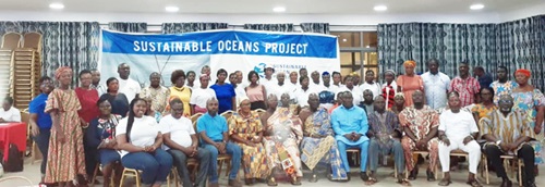 The stakeholders after deliberating on issues affecting the fisheries sector The stakeholders after deliberating on issues affecting the fisheries sector