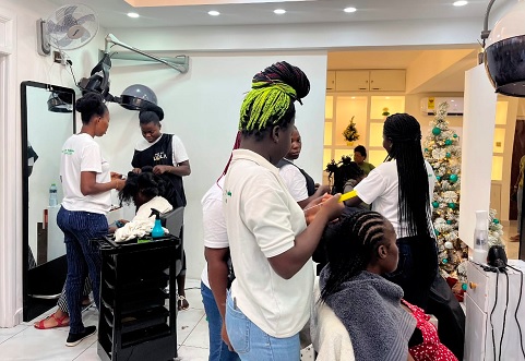 The salon is popular among members of the natural hair and locs community and braid enthusiasts The salon is popular among members of the natural hair and locs community and braid enthusiasts
