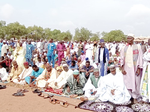 A section of the congregants at the Tamale prayers