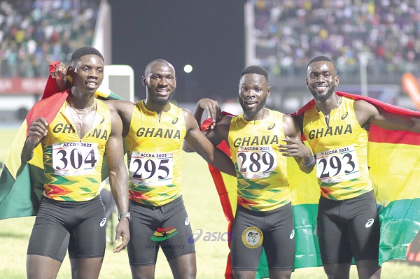 Ghana’s 4x100 metres relay team have already qualified for the Olympic Games but will be seeking continental glory in Douala