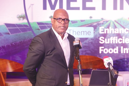 Ato Afful, MD, Graphic Communications Group Ltd, addressing participants during the breakfast meeting. Picture: ESTHER ADJORKOR ADJEI &amp; ELVIS NII NOI DOWUONA