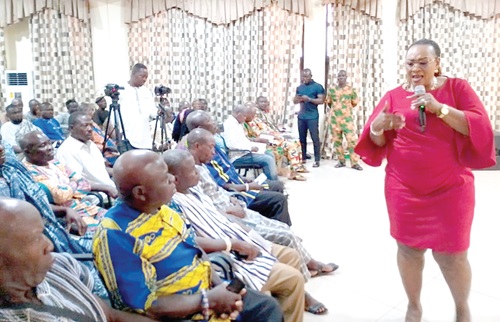 Mavis Hawa Koomson (right), Minister, Fisheries and Aquaculture Development, speaking at the stakeholders' engagement on the close season in the Greater Accra Region Mavis Hawa Koomson (right), Minister, Fisheries and Aquaculture Development, speaking at the stakeholders' engagement on the close season in the Greater Accra Region