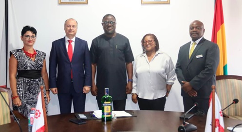 From left: Baeta Matusikoba, Head of Trade and Economy of Czech Republic Embassy in Ghana, Pavel Bilek, Ambassador of Czech Republic in Ghana, Dr Kwesi H. Ayim Darke, President of AGI, Dr Grace Amey-Obeng, Vice-President in charge of SME's, AGI, Ralph Ayitey, National Treasurer From left: Baeta Matusikoba, Head of Trade and Economy of Czech Republic Embassy in Ghana, Pavel Bilek, Ambassador of Czech Republic in Ghana, Dr Kwesi H. Ayim Darke, President of AGI, Dr Grace Amey-Obeng, Vice-President in charge of SME's, AGI, Ralph Ayitey, National Treasurer