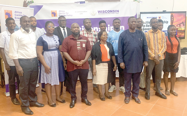 Kodzo Yaotse (3rd from left), ACEP; Dr Bright Mawudor (3rd from right), Dean, School of Business, WIUC-Ghana, and some officials of Wisconsin International University College, Ghana Kodzo Yaotse (3rd from left), ACEP; Dr Bright Mawudor (3rd from right), Dean, School of Business, WIUC-Ghana, and some officials of Wisconsin International University College, Ghana
