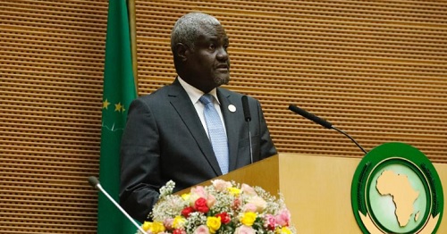 The Chairperson of the African Union Commission, Moussa Faki Mahamat The Chairperson of the African Union Commission, Moussa Faki Mahamat