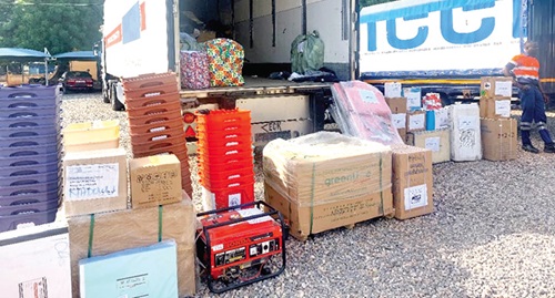 The medical equipment and medicines presented