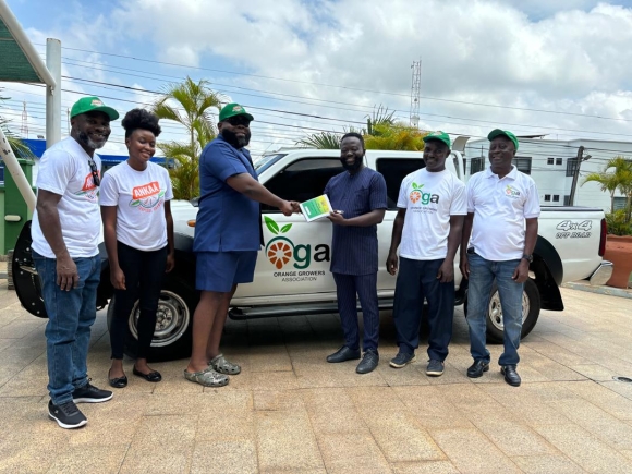 ANKAA Tropical Oranges donates pickup to Orange Growers Association ANKAA Tropical Oranges donates pickup to Orange Growers Association