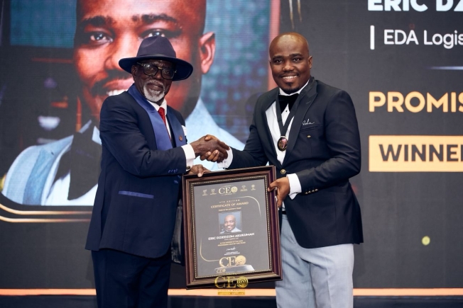 EDA Logistics CEO wins Promising CEO of the Year at 2025 Ghana CEO Awards