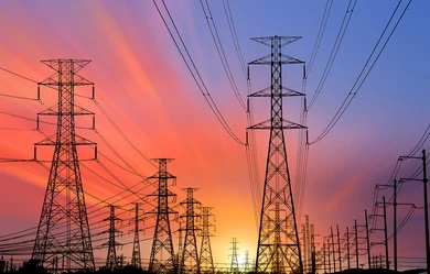 High tension pylons High tension pylons