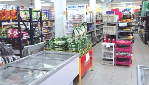 An empty section of the Stadium Gate Shopping Mall
