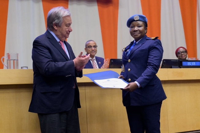 Squadron Leader Sharon Mwinsote Syme of Ghana named UN Military Gender Advocate of the Year