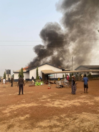 Fire destroys Children’s Ward at Assemblies of God Hospital in Saboba 