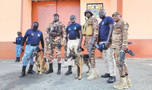 Some members of the security agencies who embarked on the operation Some members of the security agencies who embarked on the operation