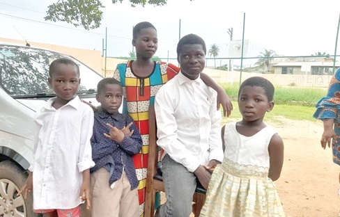  From Left: Bright Frimpong, Sylvester Kwame, Mary Adjeley, Opiri and Amina Ama 
