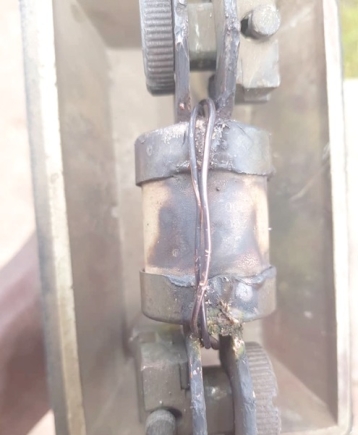 A transformer's burnt fuse 