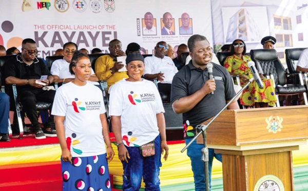 Kofi Baah Agyapong, Chief Executive Officer of the Youth Employment Agency, addressing the gathering Kofi Baah Agyapong, Chief Executive Officer of the Youth Employment Agency, addressing the gathering