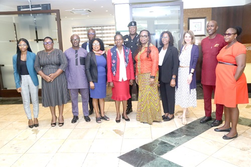 Some of the guests at the Statistical Service Fishing Survey ceremony in Accra. Picture: SAMUEL TEI ADANO