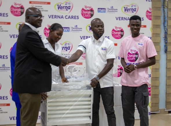 Twellium Ghana donates medical equipment to health facilities