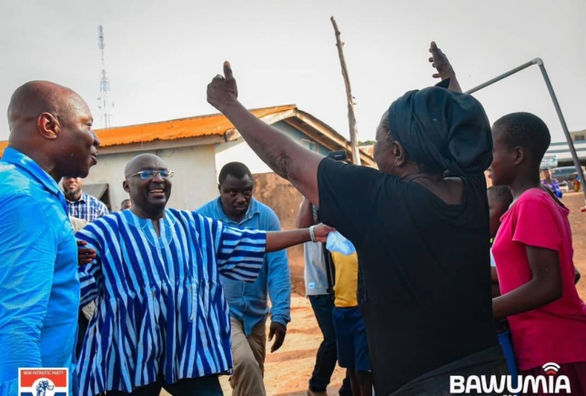 Bawumia takes his house-to-house campaign to Dambai Bawumia takes his house-to-house campaign to Dambai