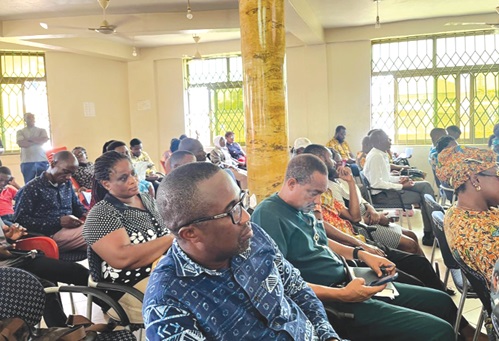 Participants in the town hall meeting