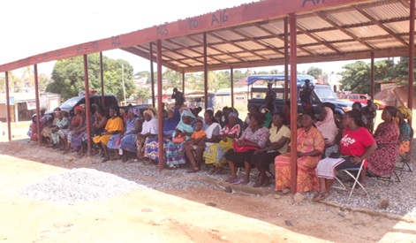 One of the temporary areas allocated to the Koforidua Zango Market traders at Krobo Junction One of the temporary areas allocated to the Koforidua Zango Market traders at Krobo Junction