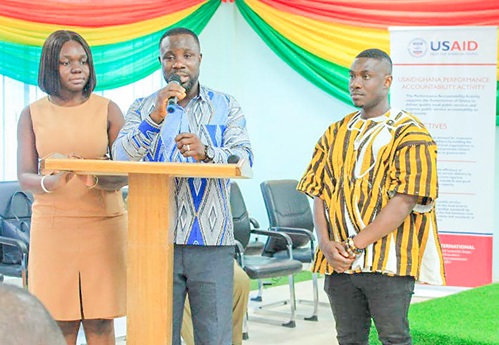 Abraham Asare, Programmes Manager of PAA, addressing the participants. Abraham Asare, Programmes Manager of PAA, addressing the participants.