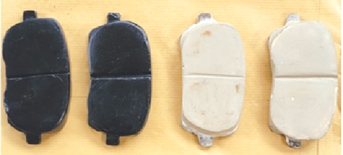 The brake pads with enhanced surface finish