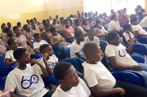  A section of students of Akosombo AIS at the event