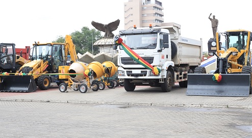 The drip equipment launched at the  Korle Klottey Municipal Assembly. Picture: BENEDICT OBUOBI