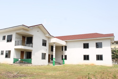 Front view of the building