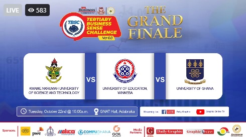 LIVESTREAM: Watch the Graphic Business Tertiary Business Sense Challenge (TBSC) grand finale LIVESTREAM: Watch the Graphic Business Tertiary Business Sense Challenge (TBSC) grand finale