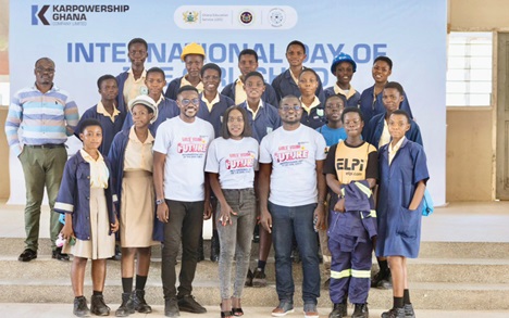 A section of the children with some of their mentors A section of the children with some of their mentors