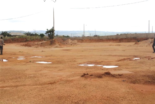 Portion of some encroached lands used for sand winning visited by REGSEC