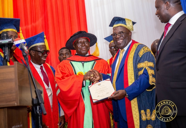 UCC honours Asantehene with Doctor of Laws