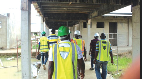 PIAC Committee inspecting projects at Paga