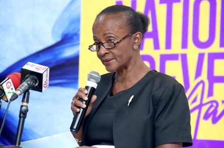 Estelle Appiah, Board Chair, Mental Health Authority, addressing the forum. Picture: ELVIS NII NOI DOWUONA Estelle Appiah, Board Chair, Mental Health Authority, addressing the forum. Picture: ELVIS NII NOI DOWUONA